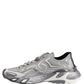 Gray Panelled Low Top Men Sneakers Shoes