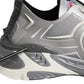 Gray Panelled Low Top Men Sneakers Shoes