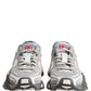 Gray Panelled Low Top Men Sneakers Shoes