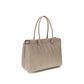 Beige Calf Leather Bos Taurus Shoulder Bag