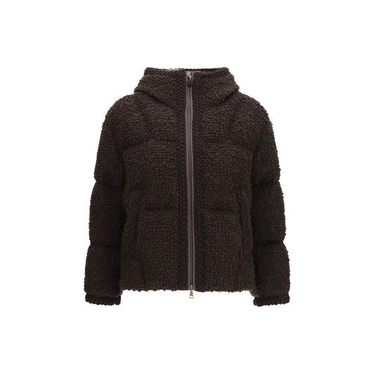 Brown Wool Oves Aries Full-Length Jacket