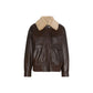 Brown Lamb Leather Bomber