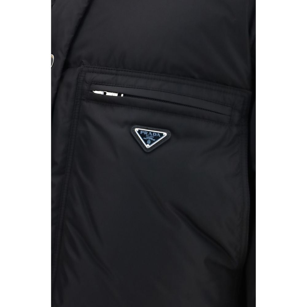 Black Goose Down Full-Length Jacket