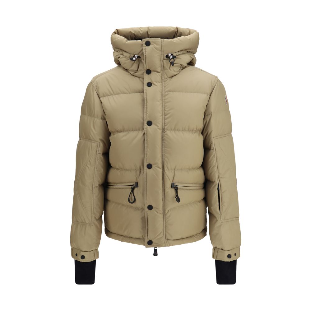 Beige Goose Down Full-Length Jacket
