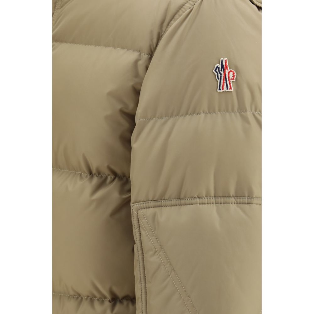 Beige Goose Down Full-Length Jacket