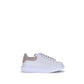 White Calf Leather Bos Taurus Platform Sneakers