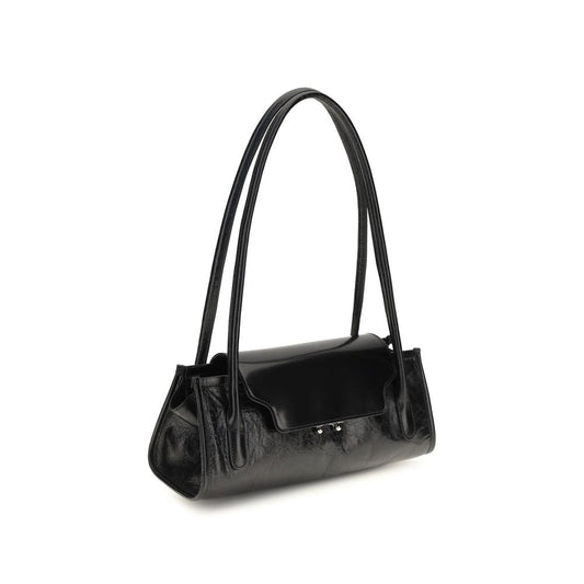 Black Calf Leather Bos Taurus Shoulder Bag