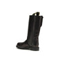 Black Calf Leather Bos Taurus Lace-Up Boots
