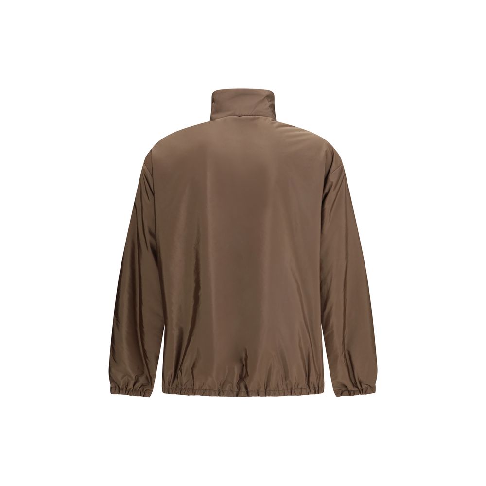 Multicolor Recycled Polyamide Full-Length Jacket
