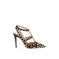Brown Calfskin High Heel Pumps