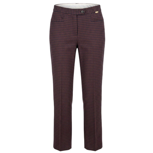 Red Polyester Women Pant