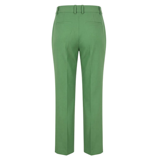 Green Polyester Women Pants