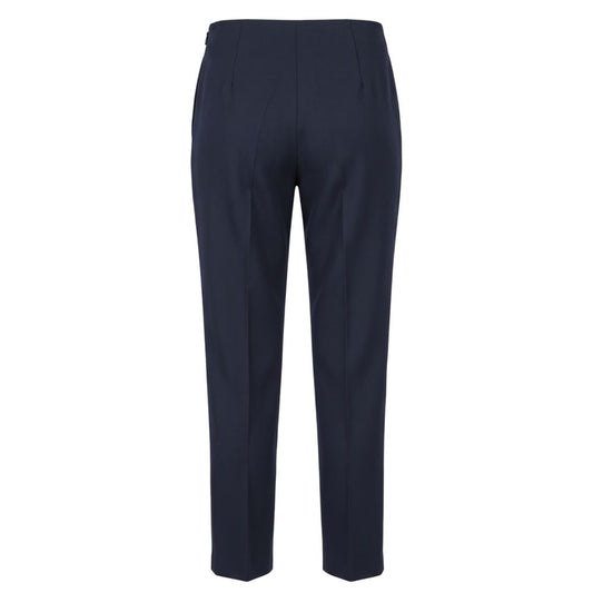 Blue Viscose Women Pant