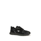 Black Fabric Athletic Sneakers