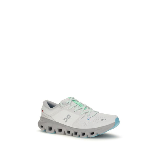 White Fabric Athletic Sneakers