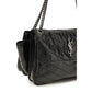 Black Calf Leather Bos Taurus Shoulder Bag
