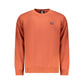 Orange Cotton Men Sweater