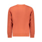 Orange Cotton Men Sweater