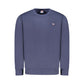 Blue Cotton Men Sweater
