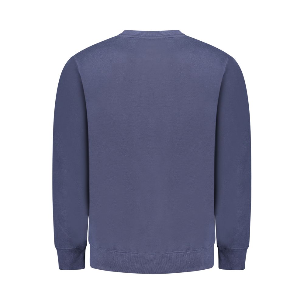 Blue Cotton Men Sweater