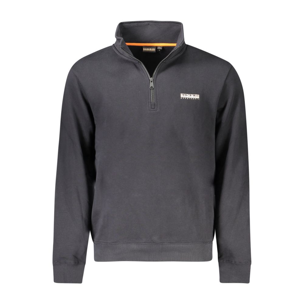 Black Cotton Mens Sweatshirt
