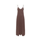 Brown Viscose Long Dress