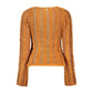 Orange Polyamide Women's Sweater