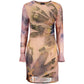 Pink Polyester Women's Dress