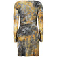 Blue Polyester Womens Dress