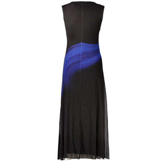 Black Polyester Women's Dress