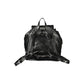 Black Polyurethane Women's Backpack