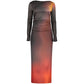 Black Polyester Women's Dress