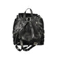 Black Polyurethane Womens Backpack