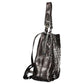 Black Polyurethane Women's Backpack