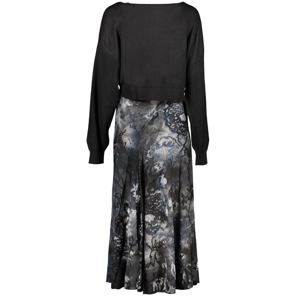 Blue Polyester Women's Dress