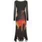 Black Polyester Women's Dress