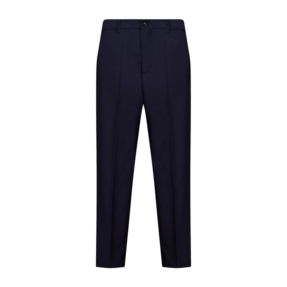 Blue Wool Dress Pants