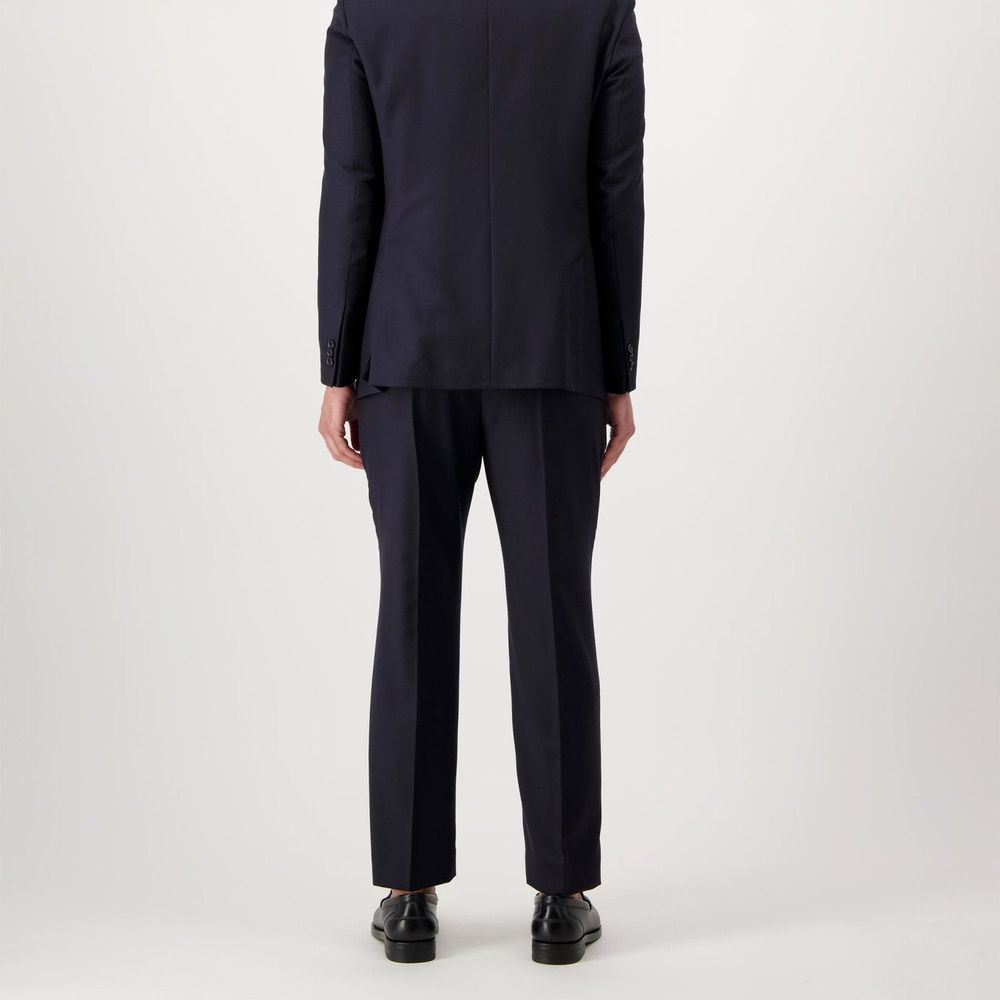 Blue Wool Dress Pants