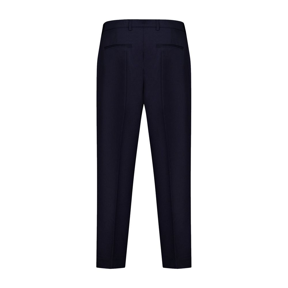 Blue Wool Dress Pants