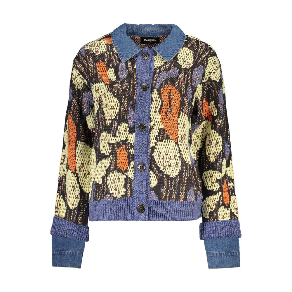 Blue Viscose Women's Sweater