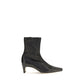 Black Calf Leather Bos Taurus Ankle Boots