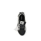 Black Polyester Athletic Sneakers