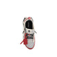 Red Polyester Athletic Sneakers