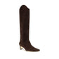 Brown Calf Leather Bos Taurus High Heel Boots