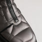 Silver Leather Quilted Men Ankle Boots Shoes