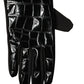 Black Polyester Patterned Short Length Gloves