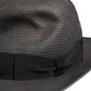 Men Gray Paper Woven Wide Brim Fedora Hat