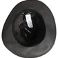 Men Gray Paper Woven Wide Brim Fedora Hat