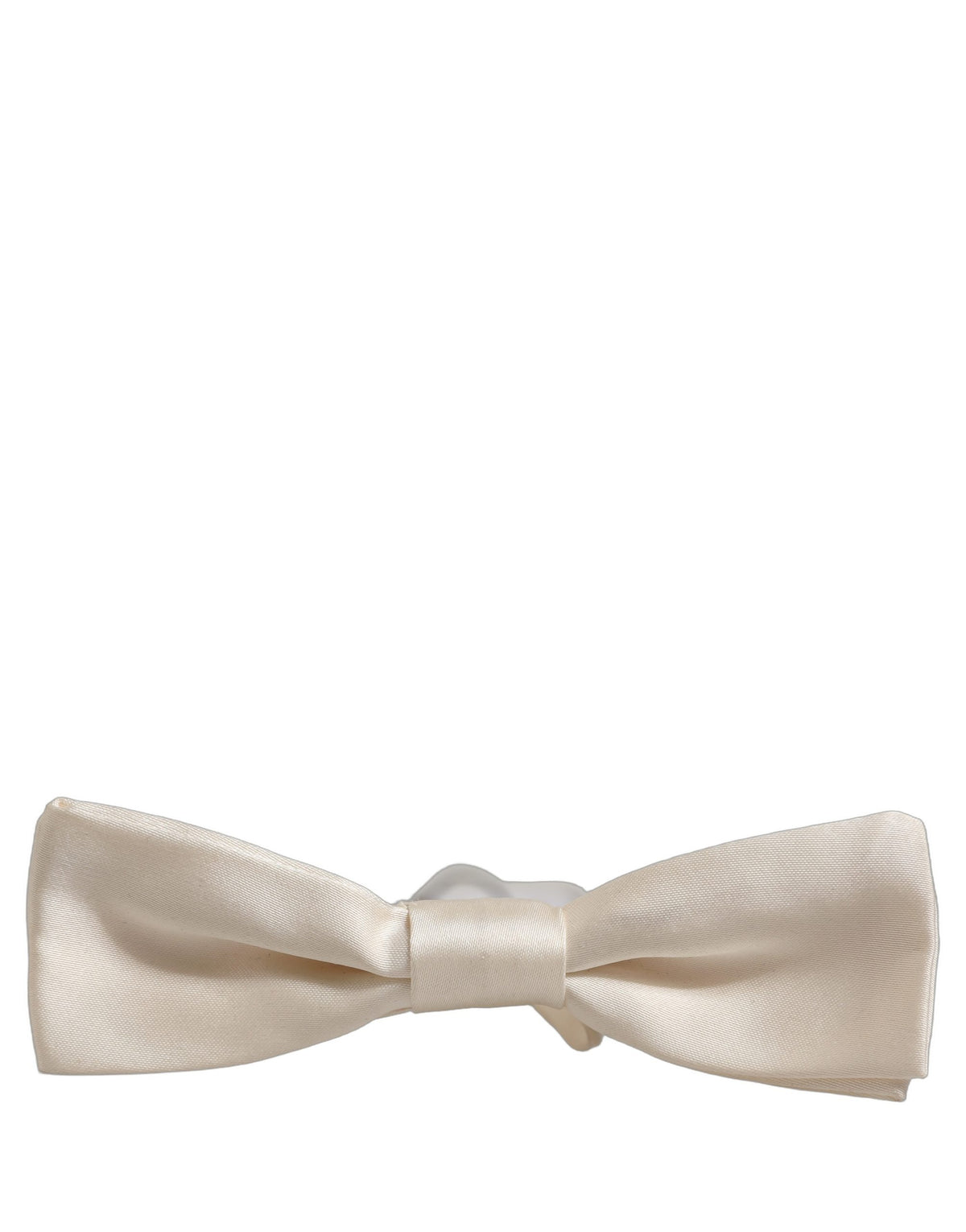 Men White 100% Silk Adjustable Neck Papillon Bow Tie