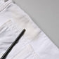 White Skinny Mid Waist Men Denim Trouser Jeans